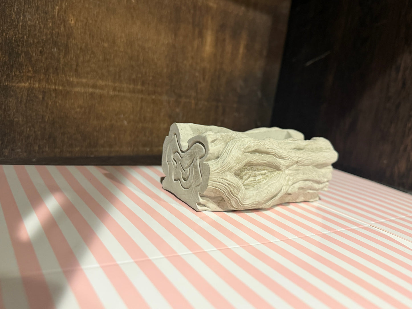 Cement Log Planter