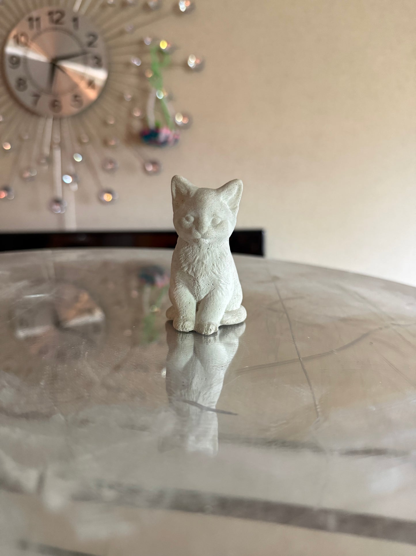 Cement Cat figurine