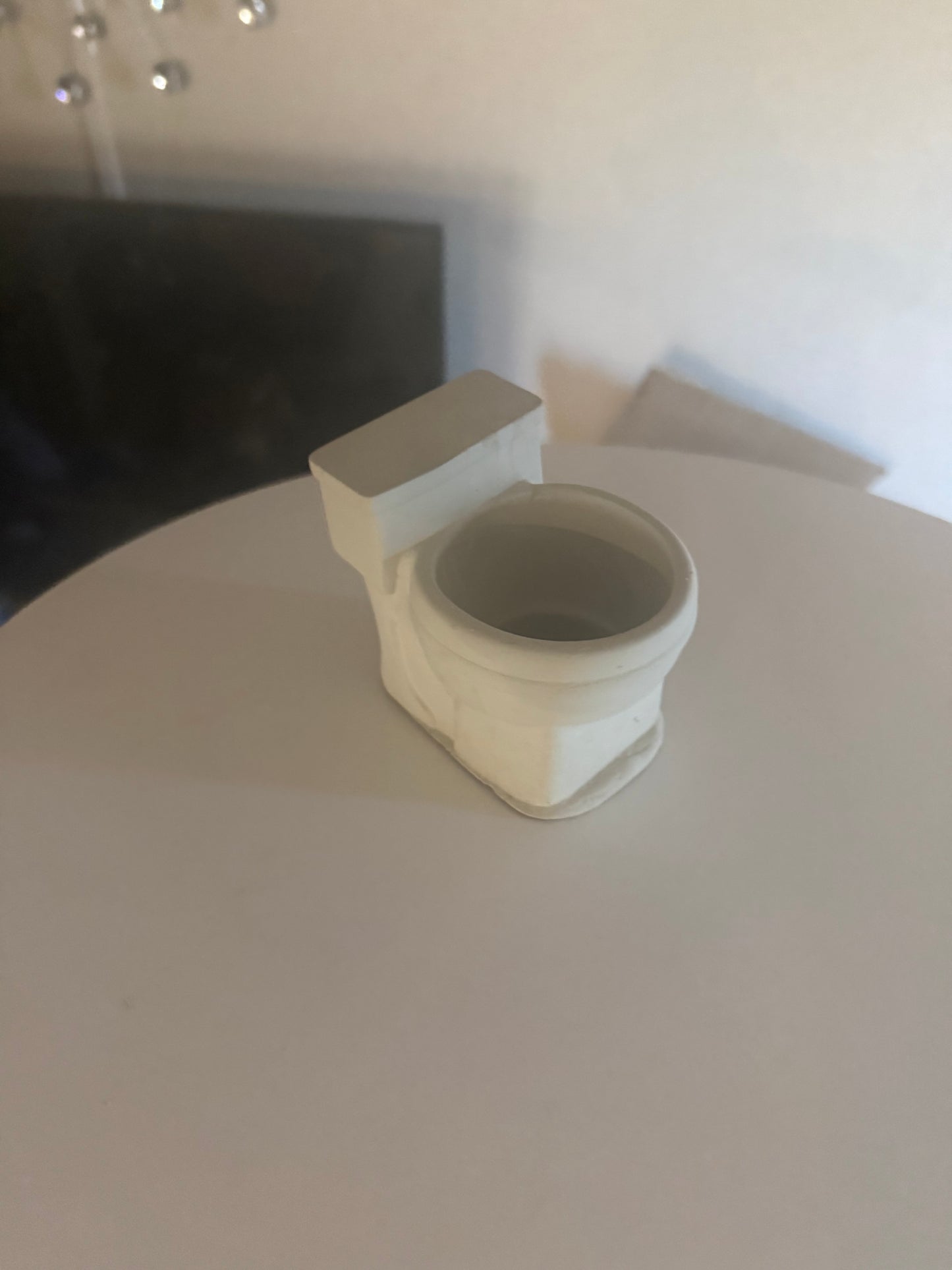 Cement toilet succulent flower pot